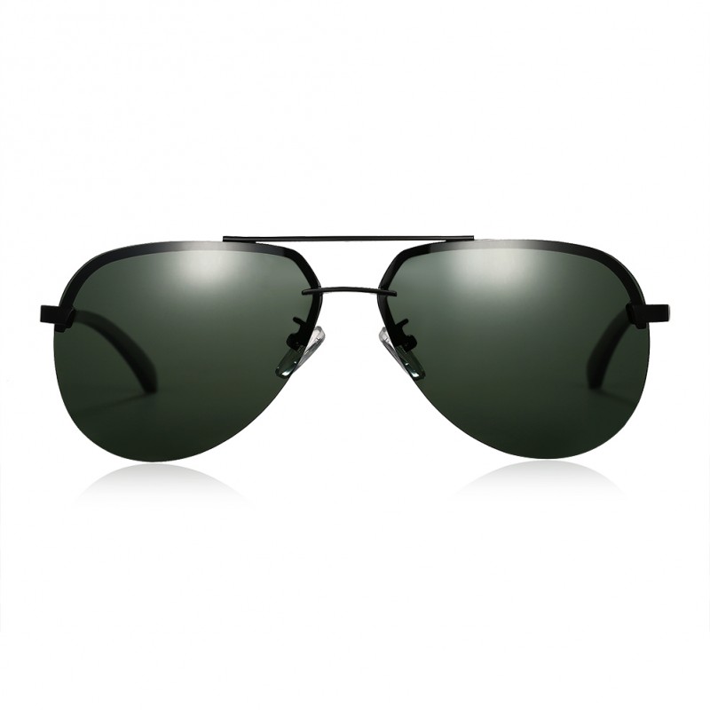 YJ00073-2Men Sunglasses 男户外太阳镜驾驶墨镜偏光黑框墨绿片送女朋友七夕情人节礼物