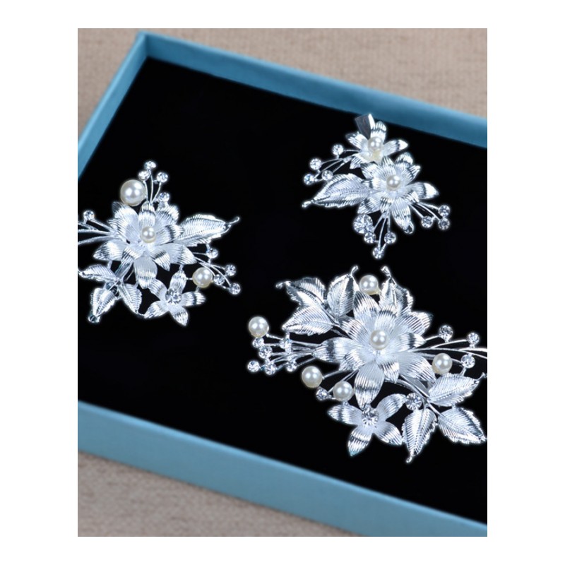 亚金饰边夹套装新娘头饰盘配饰结婚饰品DALJA4970送女朋友七夕情人节礼物