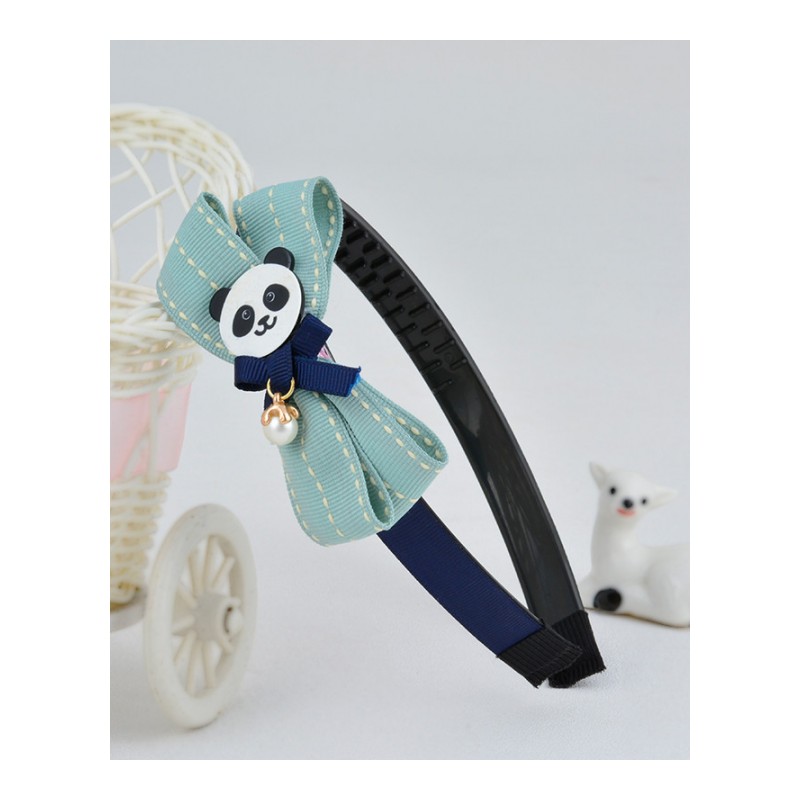 儿童头饰宝宝饰学生小熊头箍布艺蝴蝶结女童卡饰品送女朋友七夕情人节礼物