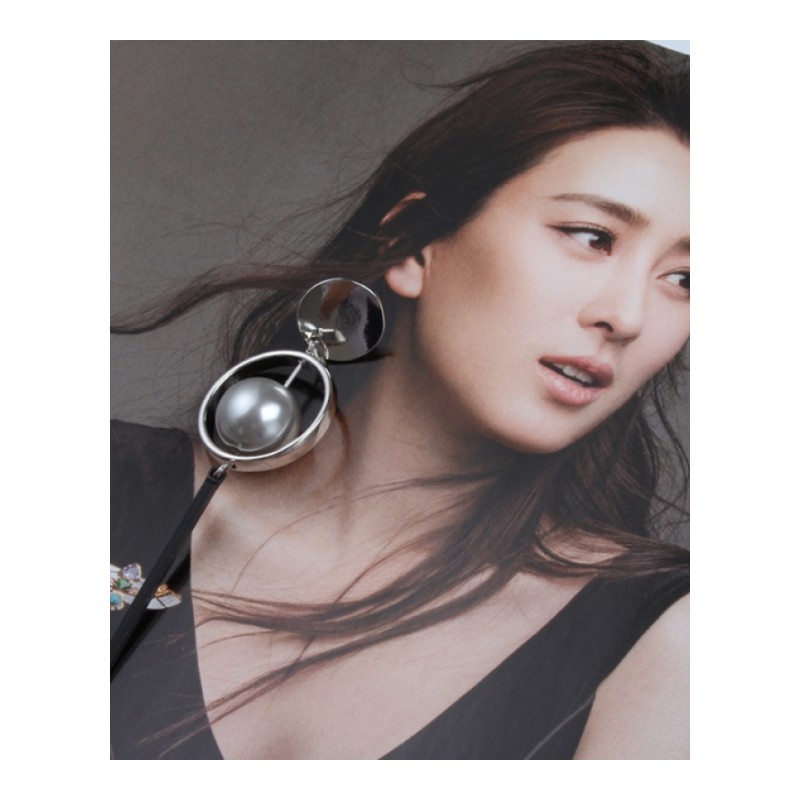 欧美极简风格质感 夸张立体几何设计款长款耳环 耳钉女送女朋友七夕情人节礼物