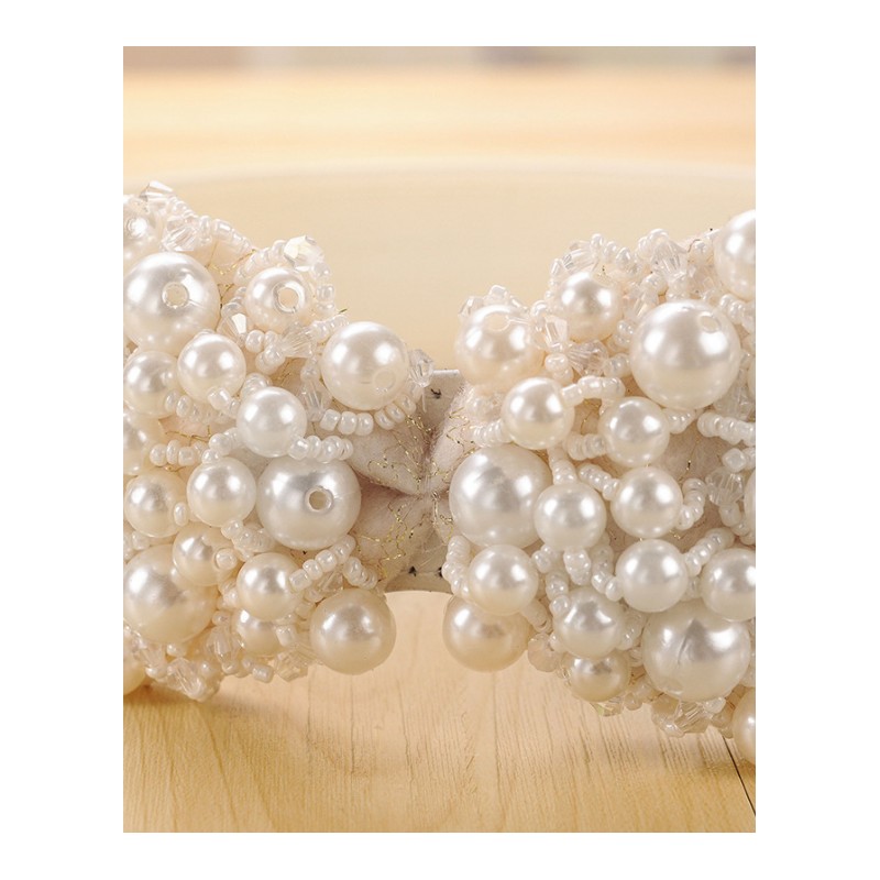 韩版百搭甜美水钻珍珠松紧腰封女士裙子装饰腰带CMPJ2242送女朋友七夕情人节礼物