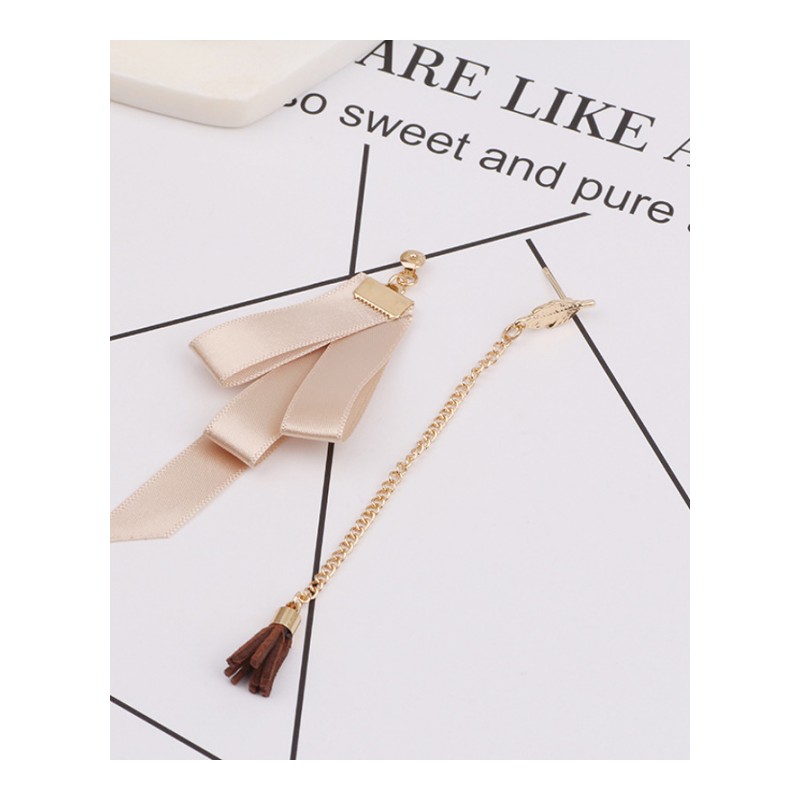 耳坠女款新款 韩版时尚丝缎流苏长款耳钉耳环耳饰Z10D456送女朋友七夕情人节礼物