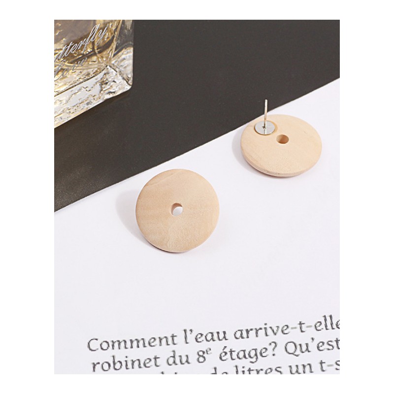 耳钉女款新款 韩版时尚气质圆形百搭复古耳饰Z10D852送女朋友七夕情人节礼物