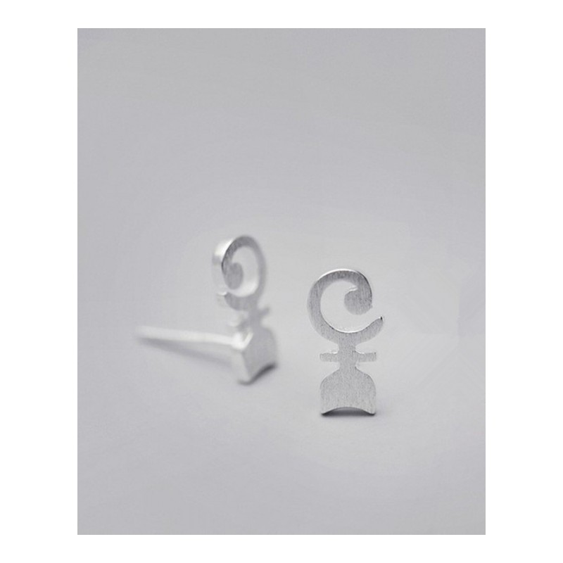 新款S925耳针饰品小动物猫咪耳钉女款YWSQQ6774送女朋友七夕情人节礼物