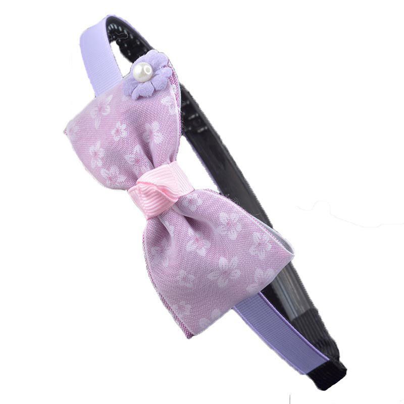 蝴蝶结箍布艺卡可爱女款压头箍带齿防滑饰品送女朋友七夕情人节礼物