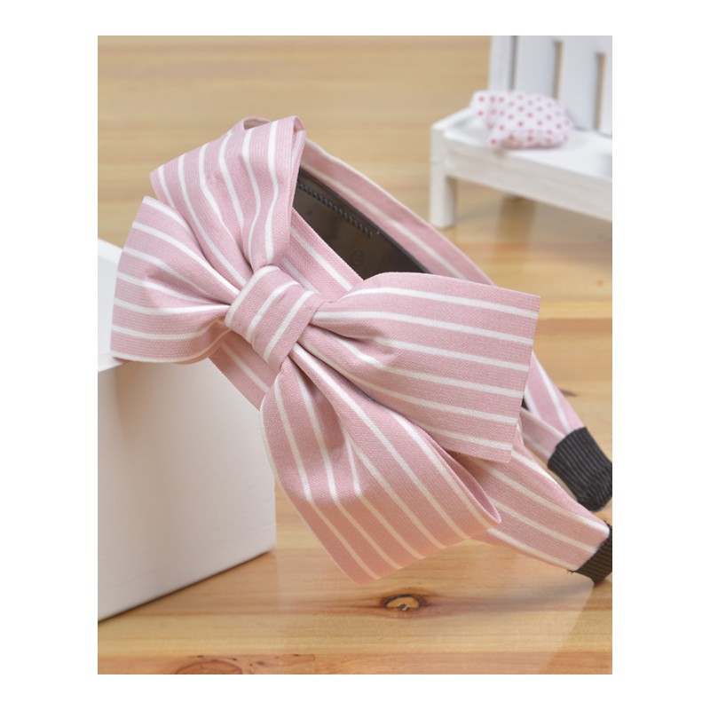 宽边箍布艺卡大蝴蝶结带齿头箍饰防滑饰品送女朋友七夕情人节礼物