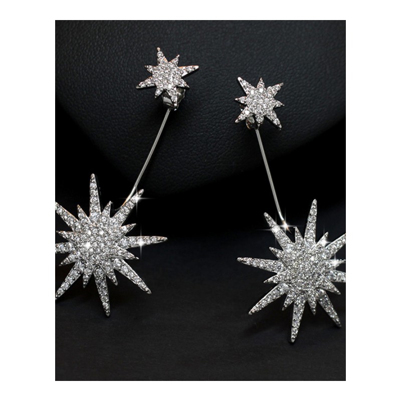 女士耳钉银耳针 流苏耳环女时尚银耳饰耳坠长款 韩版配饰 首饰品情人节礼物送女朋友七夕情人节礼物