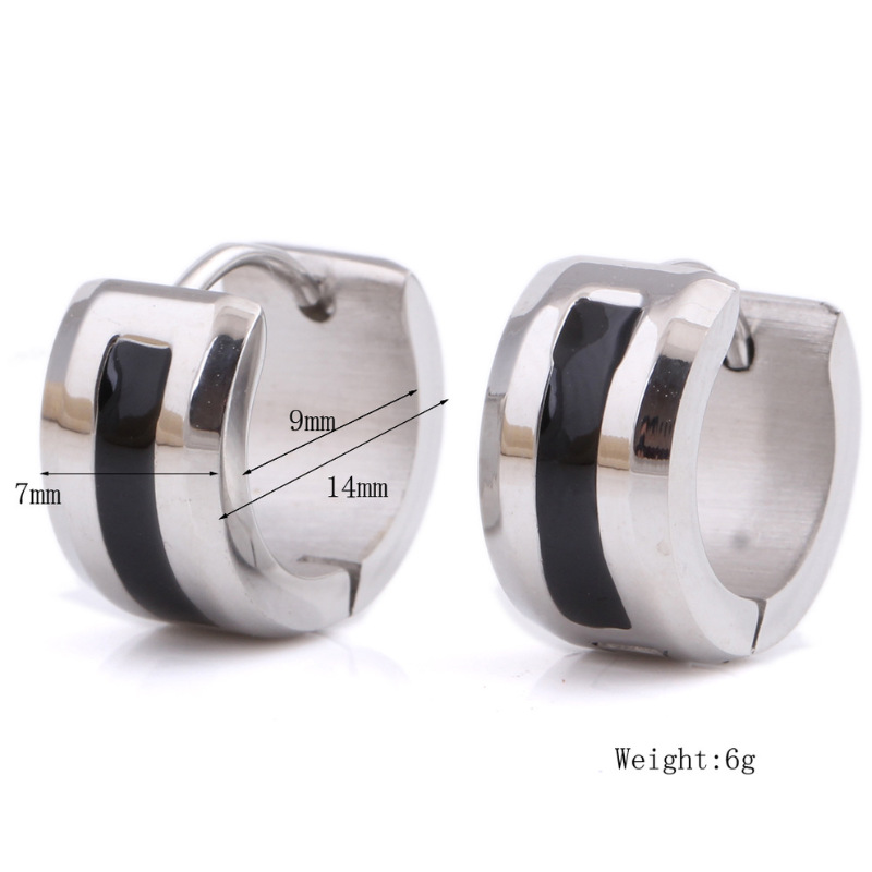 耳钉女款新款 滴胶钛钢耳扣经典可爱耳环S2D583送女朋友七夕情人节礼物