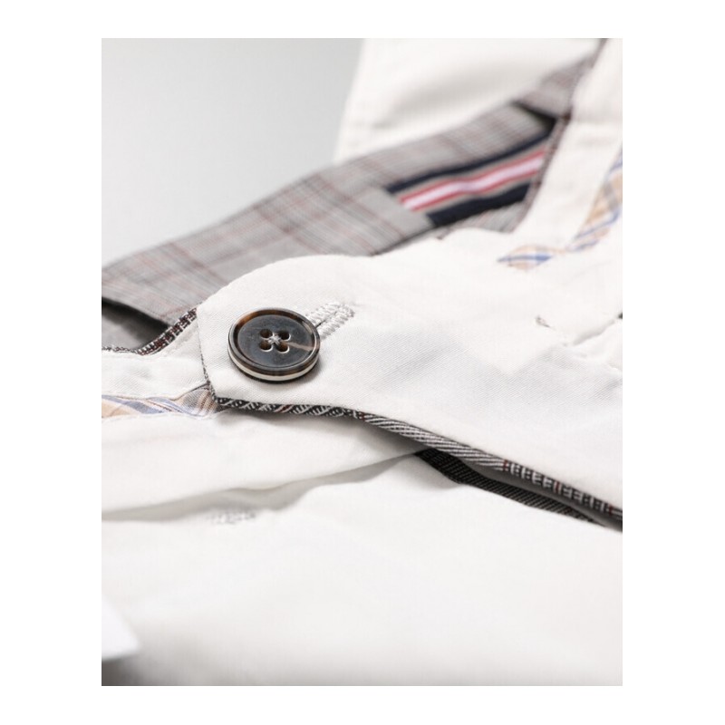 2018新款007品质男裤春夏新款时尚魅力灰格纹面料微弹舒适男士修身休闲裤灰色格子