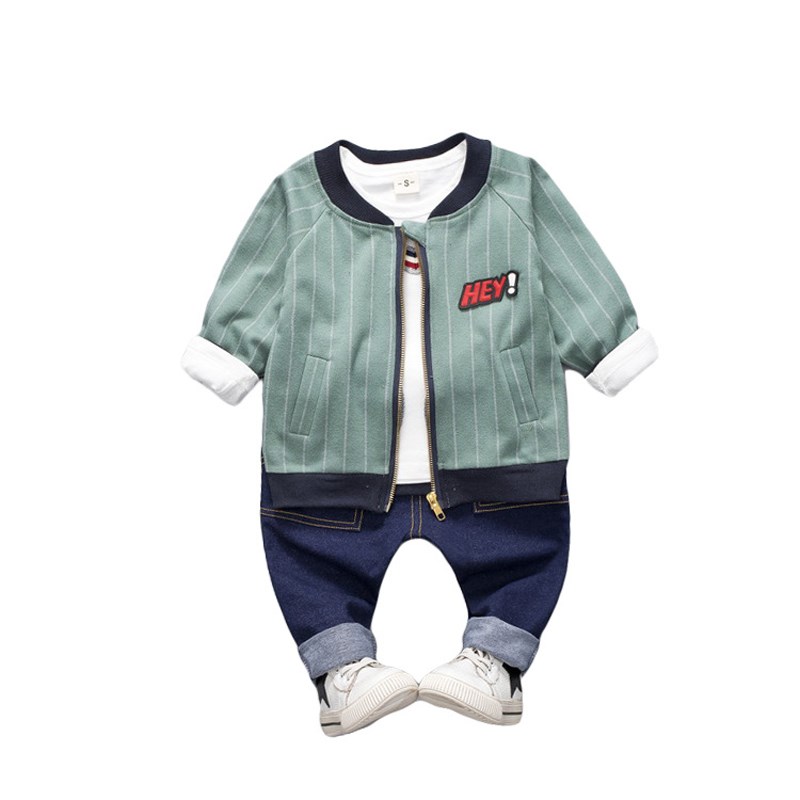 男童秋装2018新款韩版潮衣0-1-2-3岁宝宝4小童洋气套装儿童帅气酷