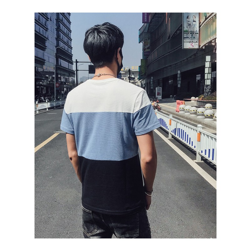 2018新款潮流短袖男T恤韩版半截袖早春男士体恤圆领学生小衫夏装