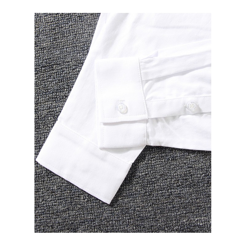 2018春季新款白衬衫男长袖潮牌原创个性迷彩拼接休闲帅气男士衫衣