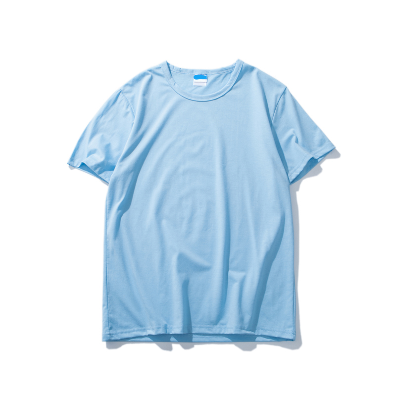 衣服男短袖纯色T恤圆领韩版宽松潮流半截袖夏季港风情侣装体恤衫