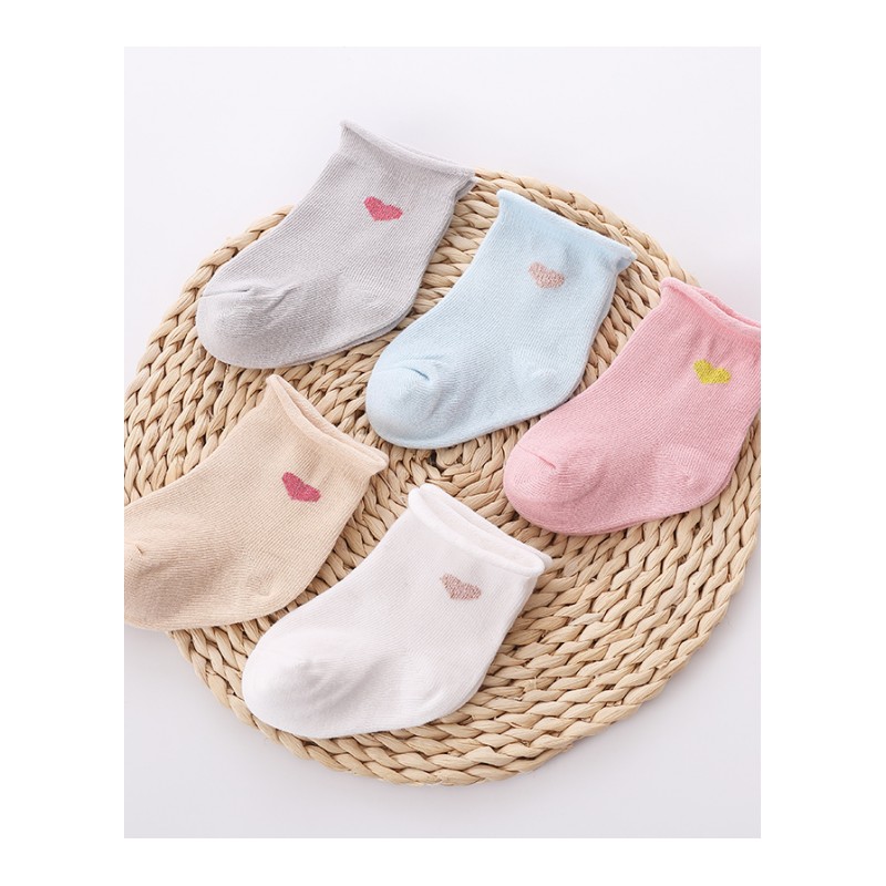 男女宝宝袜子春秋薄款纯棉婴儿袜0-3-6-12个月新生儿0-1-3-5-7岁