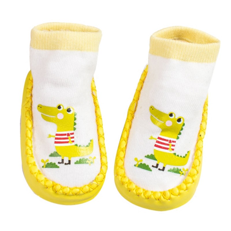 2双装宝宝鞋袜 春夏薄款防滑点胶地板袜儿童学步袜网眼卡通婴儿袜