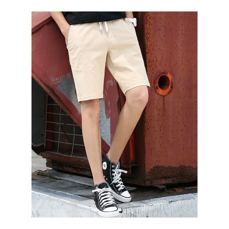 亚木裤子男2018夏季新款男士宽松五分运动裤韩版潮流休闲短裤沙滩裤潮新款