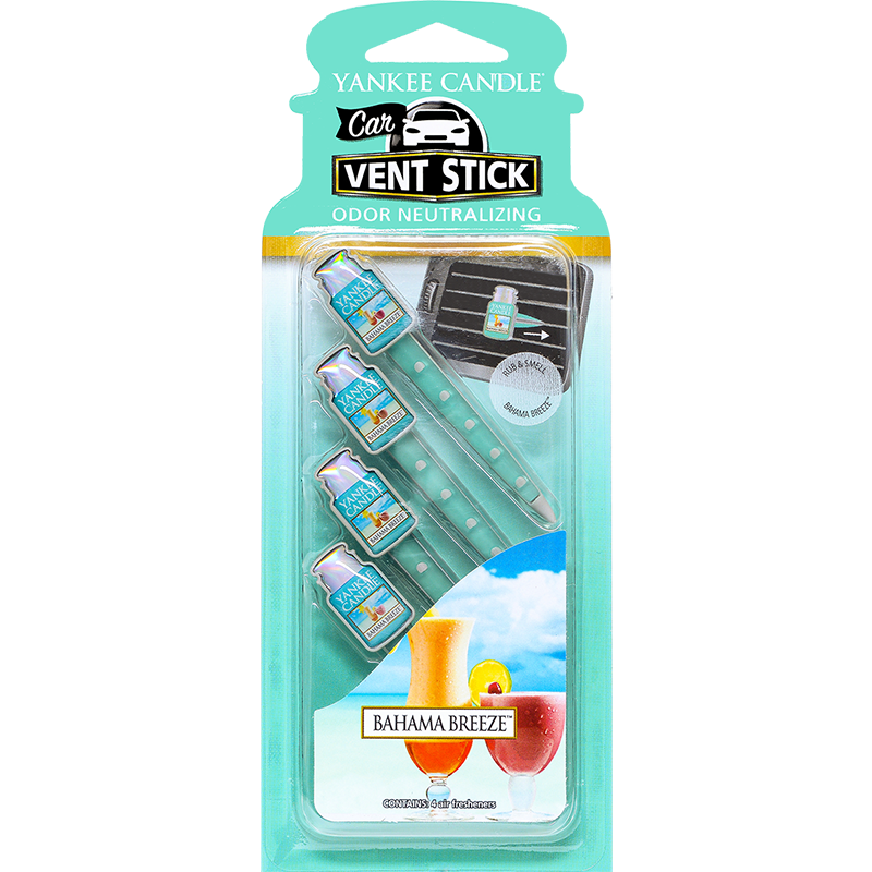 YankeeCandle扬基美国进口汽车香水 车载车用出风口香水 汽车用品摆件芳香夹 巴哈马微风