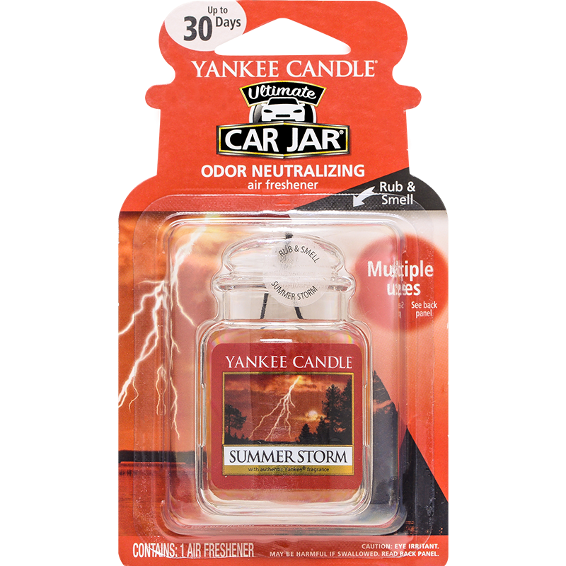 Yankee Candle扬基汽车香氛挂件车用固体香膏车载香水香薰 汽车用品摆件香氛挂瓶 夏日风暴
