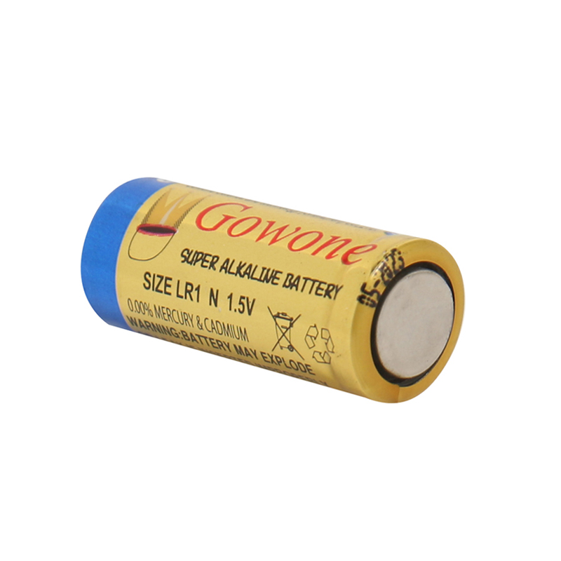 Gowone购旺 无汞环保碱性电池出口简装 8号电池 LR1 N型 转经轮激光笔成人情趣用品电池 2节