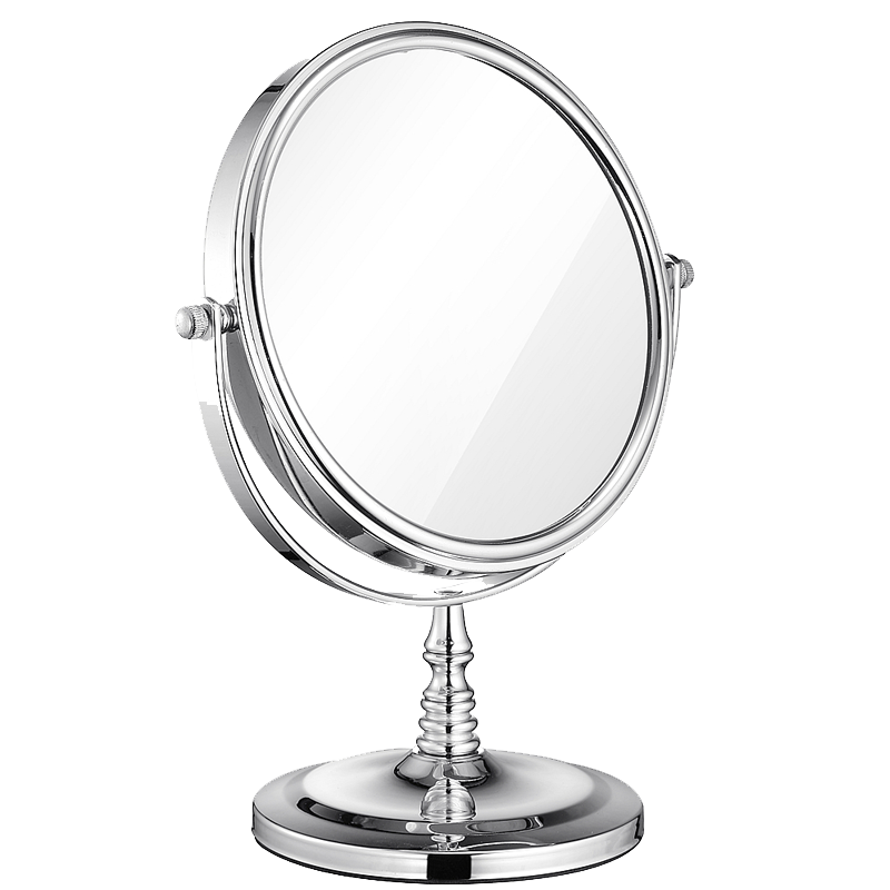 简约现代8英寸高清双面化妆镜台式镜宿舍书桌面公主美容放大号梳妆镜子