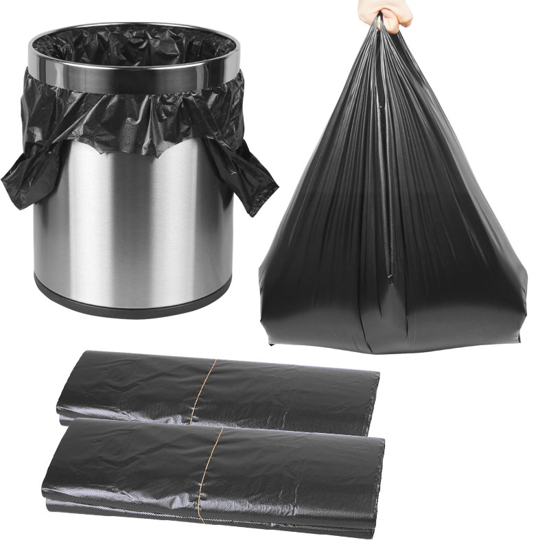 手提式垃圾袋家用厨房加厚中号黑色塑料袋背心式垃圾袋一次性清洁用品生活日用