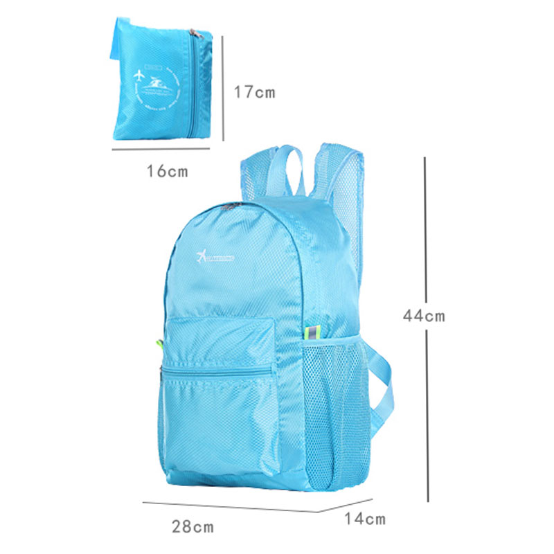 户外旅行双肩背包出差大容量背包可折叠便携登山包男女简约现活日用收纳用收纳包