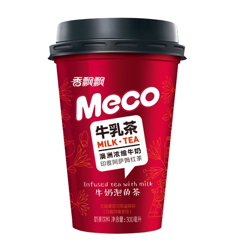 香飘飘奶茶 Meco牛乳茶 液体即饮奶茶 茶饮料300ml*6杯 下午茶早餐饮品饮料 非礼盒包装