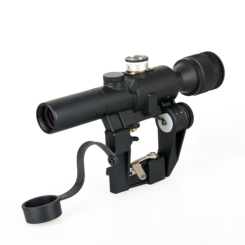 SVD专用4x26测距分化高抗震瞄准器望远镜喵准镜自带消光筒狙击瞄准镜