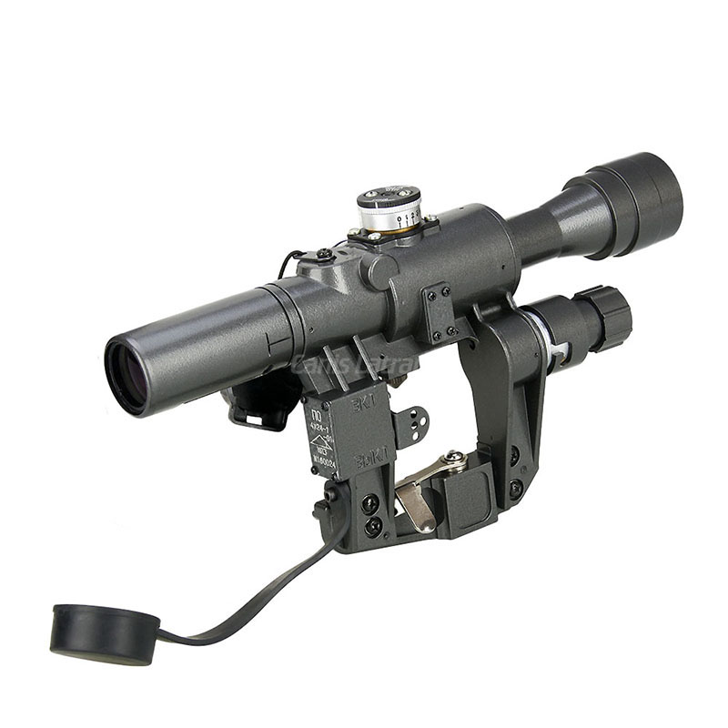 SVD专用4x24-1测距分化高抗震瞄准器单筒望远镜喵准镜自带消光筒狙击瞄准镜