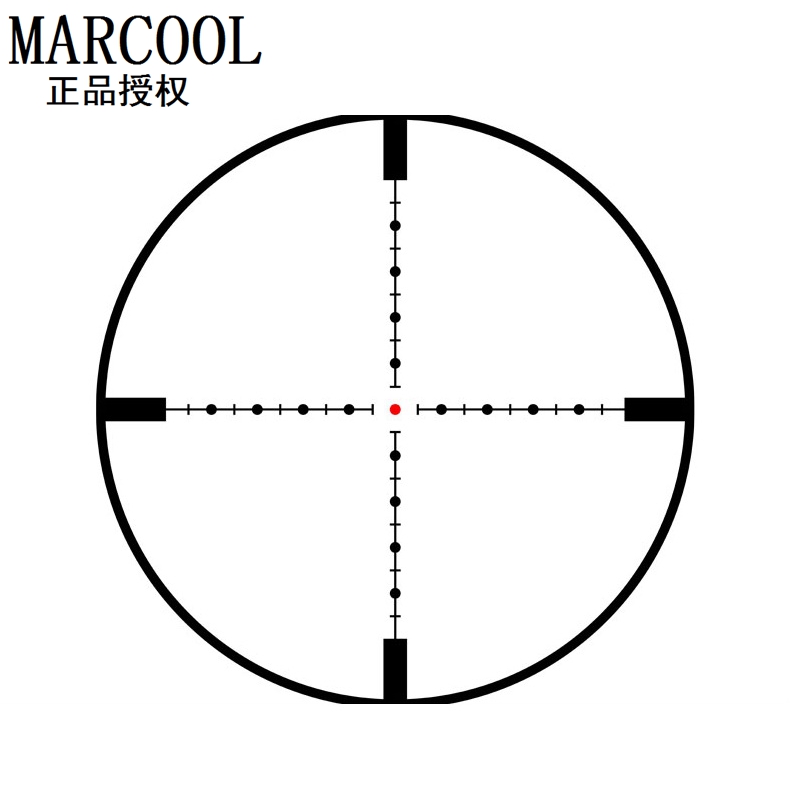 MARCOOL码酷EVV6-24X50SFIRGL前置密位分化高抗震高清晰十字光学秃子板球ED瞄准器狙击瞄准镜