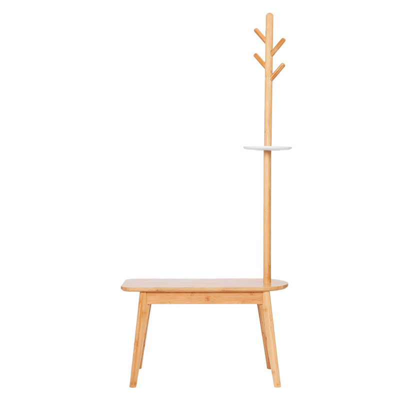 别颖橙舍 创意设计玄关多功能换鞋凳卧室挂衣架厅衣帽架换鞋凳组合