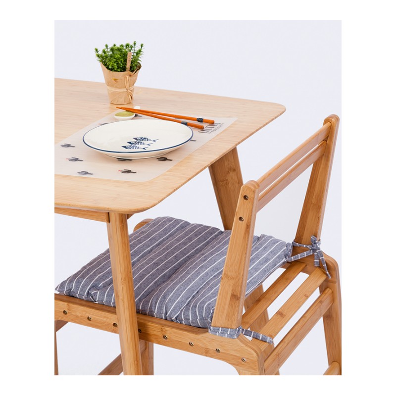 别颖橙舍 原创小户型家具长方形原竹木餐桌北欧简约现代家用饭桌餐台