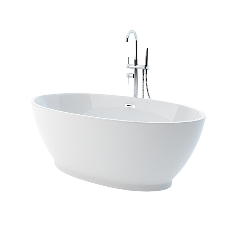 浴缸新款加深家用浴缸一体浴缸欧式立式独立式浴缸无缝对接浴缸波迷娜BOMINA