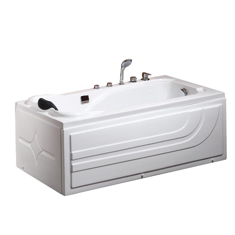 浴缸家用浴缸小户型浴盆亚克力按摩浴缸卫生间1.2-1.8米波迷娜BOMINA