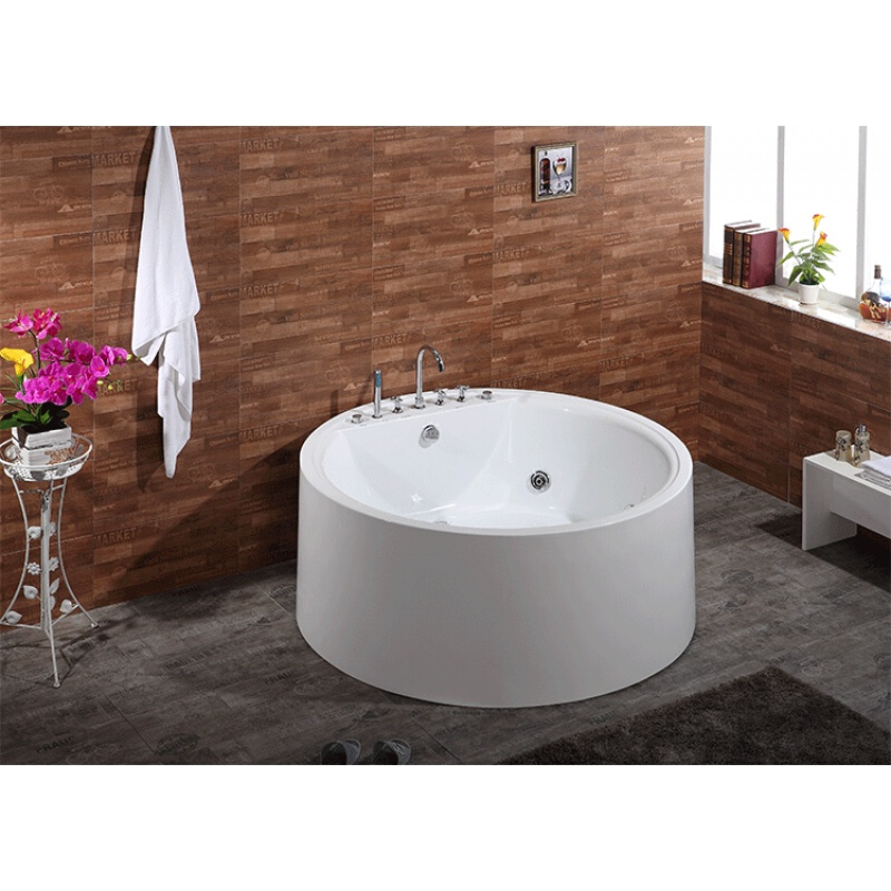 圆形浴缸恒温按摩浴缸独立式亚克力浴缸1.2米1.35米1.5米1.6米波迷娜BOMINA