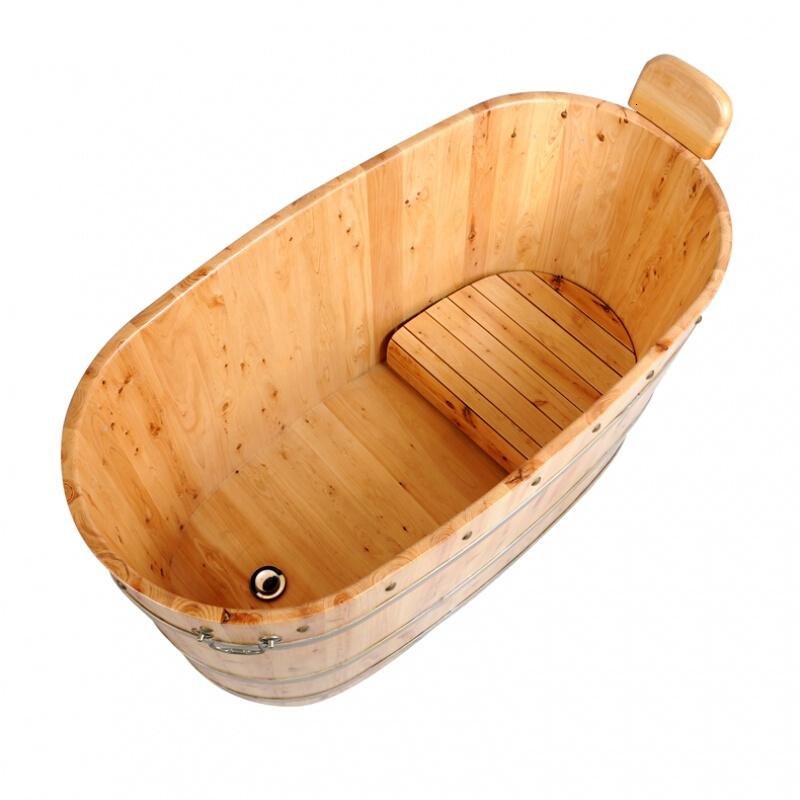 木桶泡澡浴桶实木香柏木淋浴桶质儿童浴缸波迷娜BOMINA