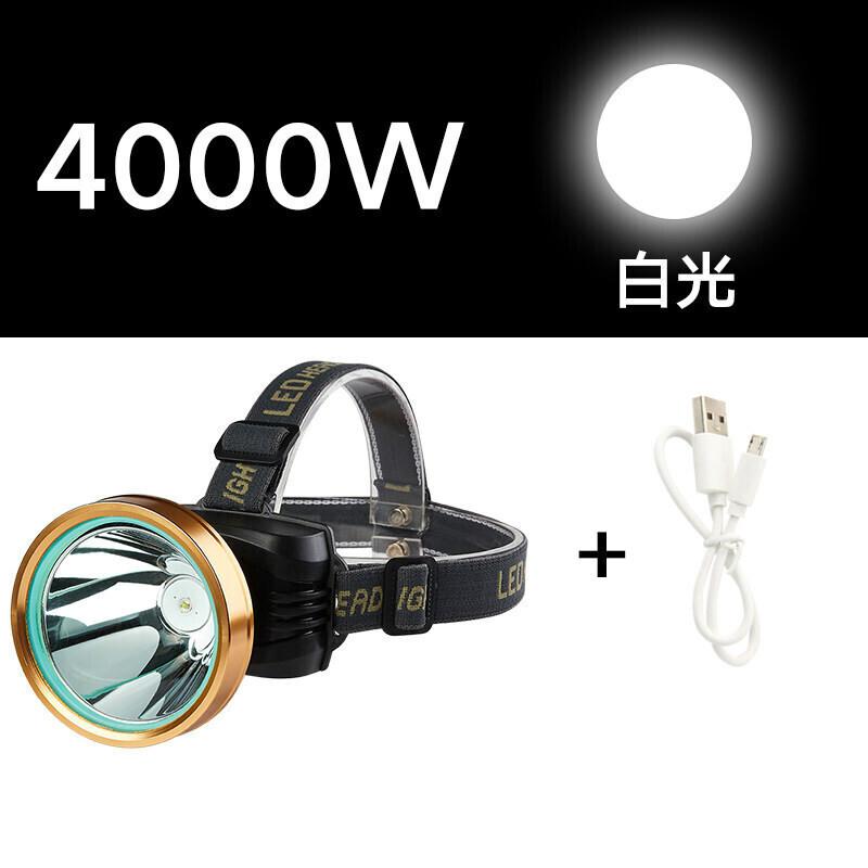 LED头灯强光充电远射3000米头戴式手电筒夜钓捕鱼矿灯100波迷娜BOMINA