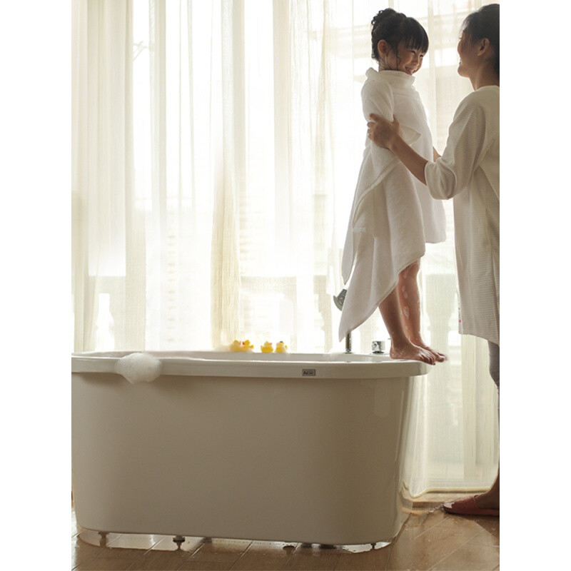 浴缸小户型家用亚克力独立式日式坐式按摩迷你小浴缸浴池波迷娜BOMINA