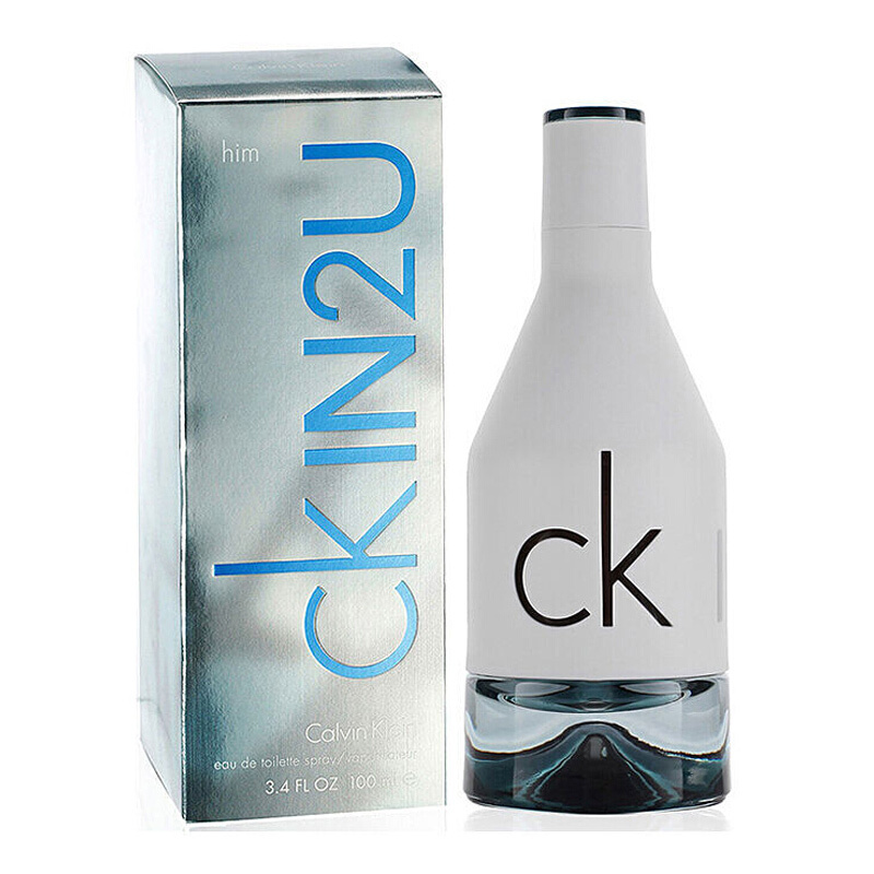 CalvinKlein卡文克莱CKIN2U香水因为你喜欢你淡香水男士淡香水100ml 清新淡香 花果香调 美国进口