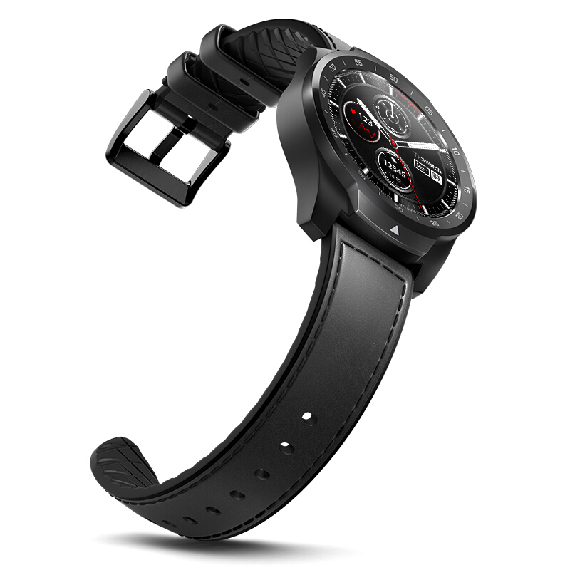 TicWatch Pro旗舰版智能手表男续航30天 成人wifi计步器GPS运动心率支付创新双层屏 安卓苹果ios幻影黑