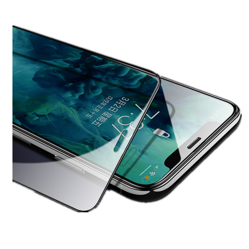 HIGE/新款iphone X保护膜 10D曲面全屏覆盖钢化膜超薄防水防尘防摔10D钢化膜 黑色