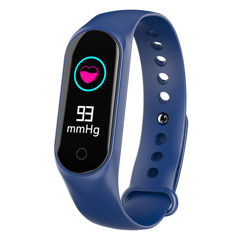 HIGE/苹果安卓无线蓝牙智能手表 24小时血压心率监测 户外运动防水款 来电信息提醒 蓝色