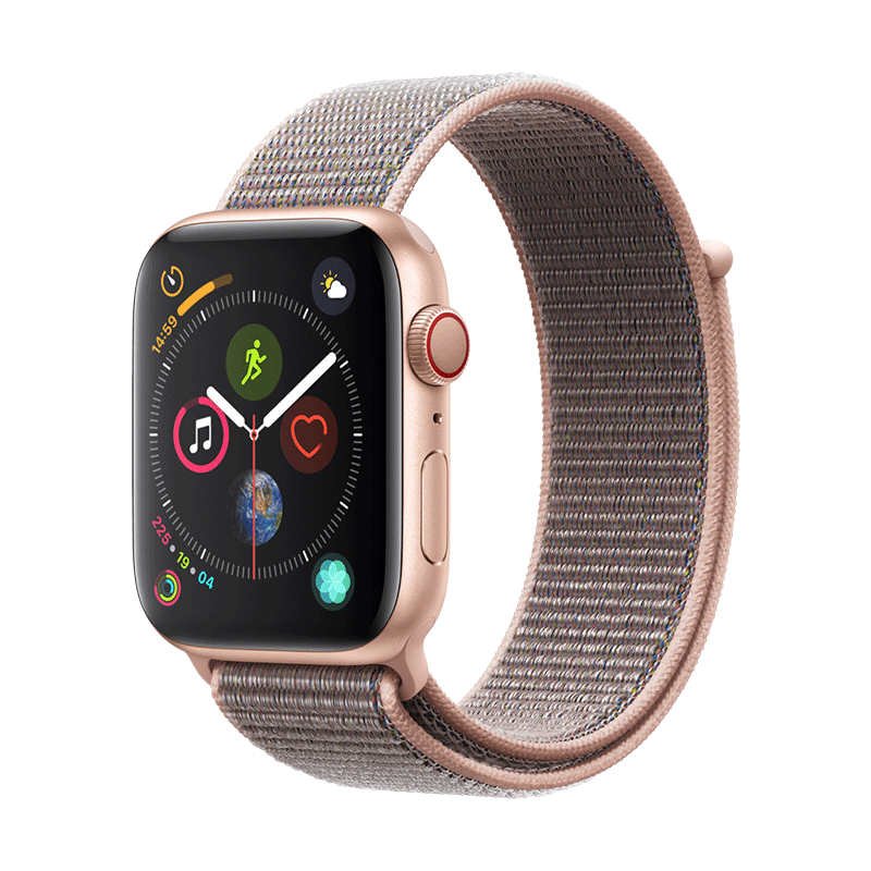 Apple/Apple Watch Series 4s智能心率电话手表 GPS2018新款 44mm 蜂窝版 粉砂回环