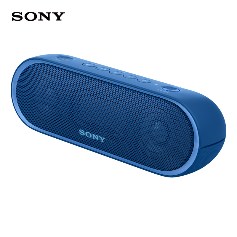 SONY/索尼SRS-XB20无线蓝牙音响 NFC 炫酷灯光 IPX5防水设计 重低音立体声蓝牙音箱 蓝色