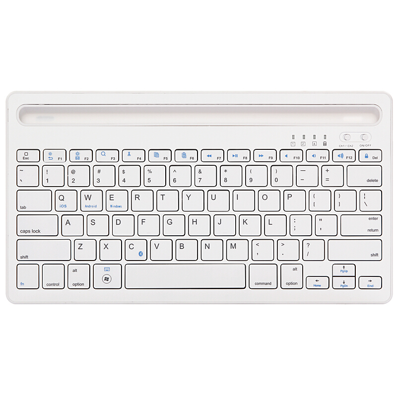 HIGE/ipad无线蓝牙键盘ipad迷你苹果手机键盘平板ipad pro10.5键盘2018新款通用键盘安卓 白色