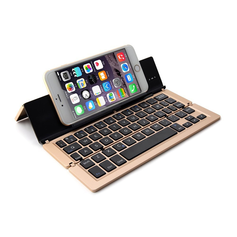 HIGE/无线折叠蓝牙键盘 苹果安卓平板电脑智能手机通用迷你无线蓝牙键盘 三星/ipad/华为/小米 金色
