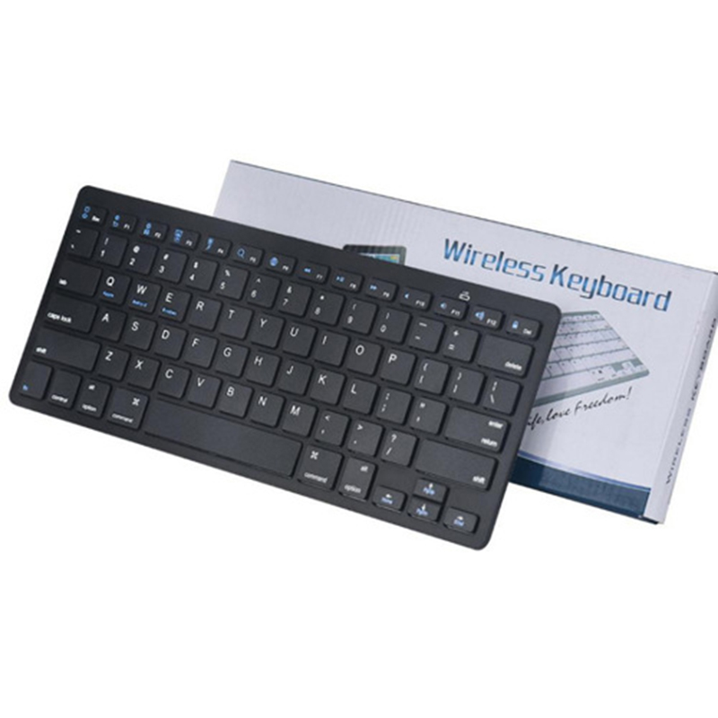 HIGE/无线蓝牙键盘 超薄便携式迷你键盘 手机平板IPAD多媒体电脑键盘 黑色
