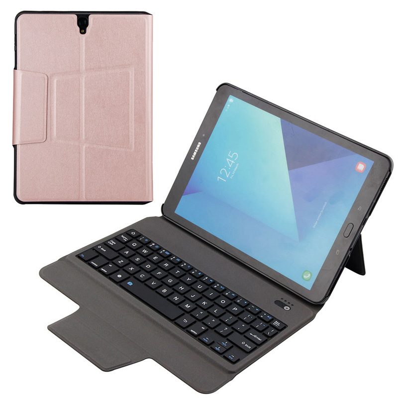HIGE/无线蓝牙键盘 三星Galaxy Tab S3平板电脑键盘+保护套一体 适用三星 Tab S3 9.7英寸玫瑰金