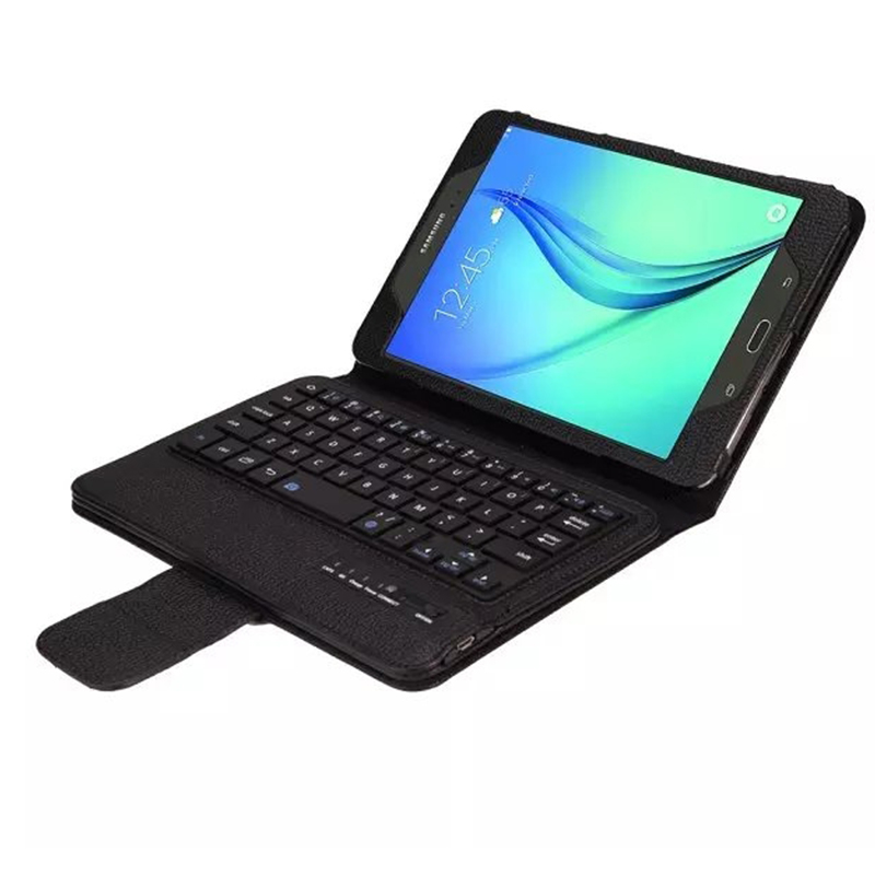 HIGE/新款三星Tab A 8.0英寸平板电脑 无线蓝牙键盘皮套支架保护套 黑色 P350/P355