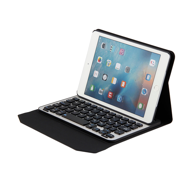 HIGE/纤薄铝合金无线蓝牙键盘带保护套皮套 适用苹果iPad mini2/3/4 太空蓝 ipad mini 2/3